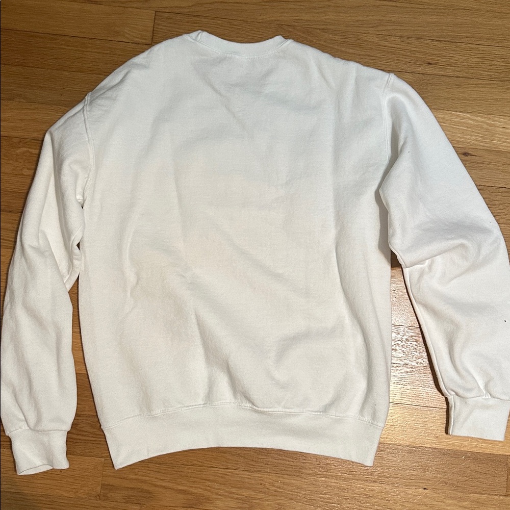 “BRIDE” White Crewneck Sweatshirt Size S - Picture 4 of 5